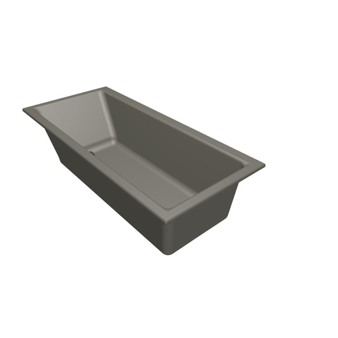 Xenz Kristal Baignoire - 180x80x48 - bonde centrale - acrylique - ciment SW378269