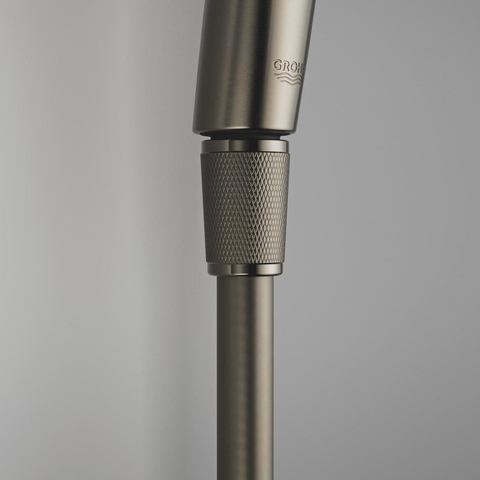 GROHE Vitalio Comfort doucheset - met thermostaat - geborsteld hard graphite (antraciet) SW1590100