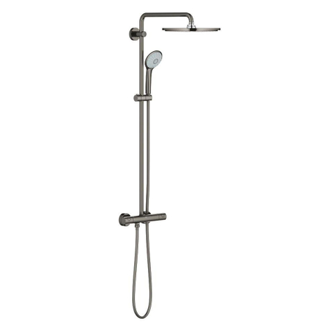 Grohe Euphoria System 310 ensemble de douche pluie apparent – thermostatique – douche de tête Ø 31 cm – barre de douche 88 cm – anthracite brillant SW98856