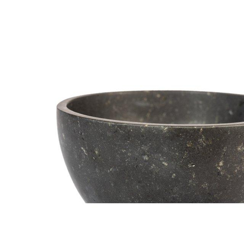 FugaFlow Efficiente Vasque - 21x21x12cm - ronde - pierre naturelle - foncé SW1468925