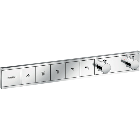 Hansgrohe RainSelect partie de finition pour robinet de douche encastré thermostatique pour 5 fonctions 66.9x90cm chrome SW358780