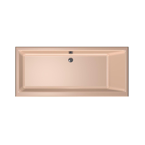 Xenz Kristal inbouwbad - 170x75cm - met overloop - zonder afvoer - Acryl Bahama beige SW378476