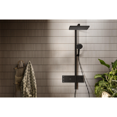 Hansgrohe Raindance alive Showerpipe - 210/340 2jet - ecosmart - thermostatische m.zwart - thermostaat - mat zwart SW1387967