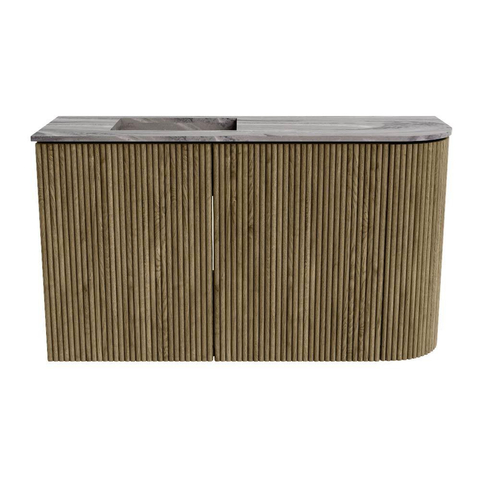 Mondiaz JOYA-DLUX Meuble de toilette 71,6cm - arrondi droit couleur Dusk - Lavabo FAYE position Gauche Sans trou de robinet couleur Sombra SW1426161