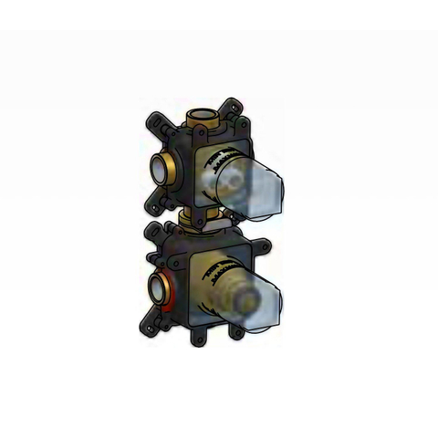 Hotbath Overige Inbouwdeel - voor inbouwthermostaat - 3 push buttons - zwart SW1118047