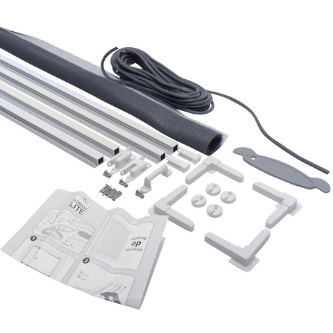 Screenlite ensemble de cadre de moustiquaire 80x100x2cm aluminium blanc SW450738