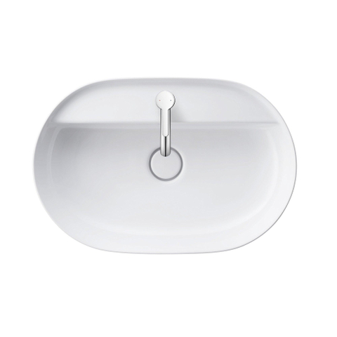 Duravit Luv Opzetwastafel - 60x40cm - met 1 kraangat - zonder overloop - glans wit SW227986
