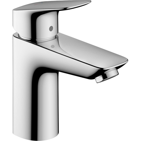 Hansgrohe Logis Eengreeps wastafelmengkraan - 100 - coolstart - zonder afvoer - hoogglans chroom 0605650