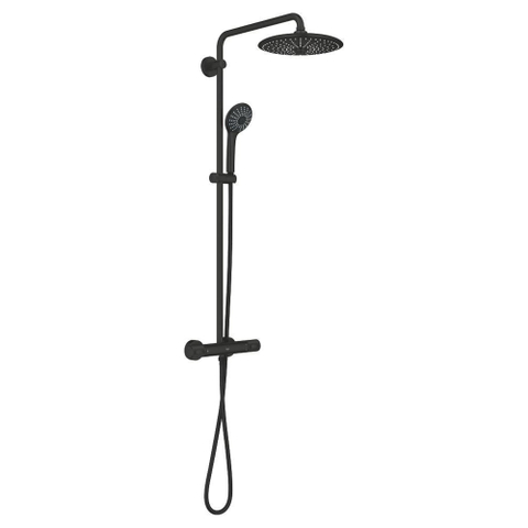 Grohe Vitalio Joy Douchesysteem - met thermostaatkraan - matte black (mat zwart) SW1440546