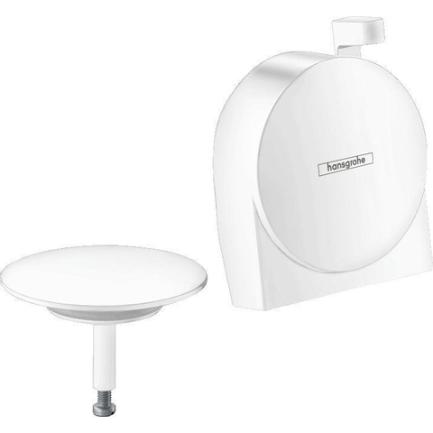 Hansgrohe Exafill S S - afbouwdeel - voor badafvoer- overloop- en vulcombinatie - mat wit SW297539