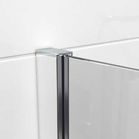 Saniclass Bellini Inloopdouche - 90x200cm - veiligheidsglas - spiegel buitenzijde - anti kalk - chroom SHOWROOMMODEL SHOW22089
