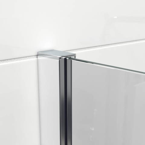 Saniclass Bellini Inloopdouche - 90x200cm - veiligheidsglas - spiegel buitenzijde - anti kalk - chroom SW238189