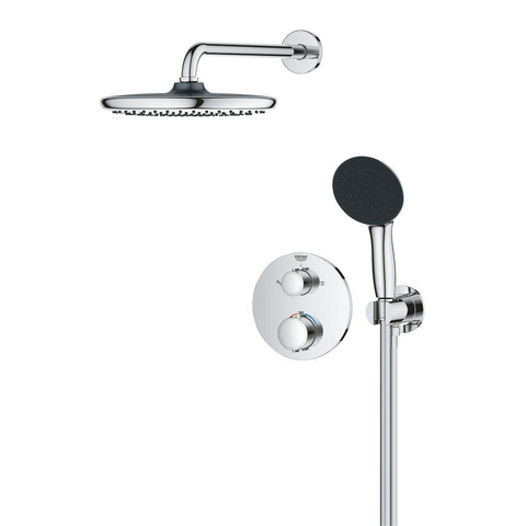Grohe QuickFix Precision Thermostat Perfect Inbouw Douchesysteem - Vitalio Start 250 hoofddouche - chroom SW1120185