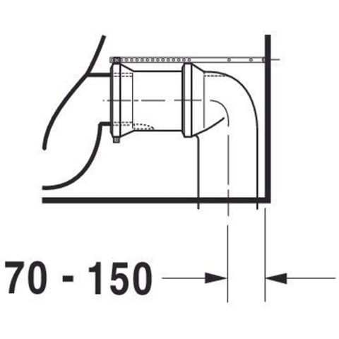 Duravit Starck 3 Duoblokpot - diepspoel PK Big - zonder reservoir - 42x74cm - wit 0290473