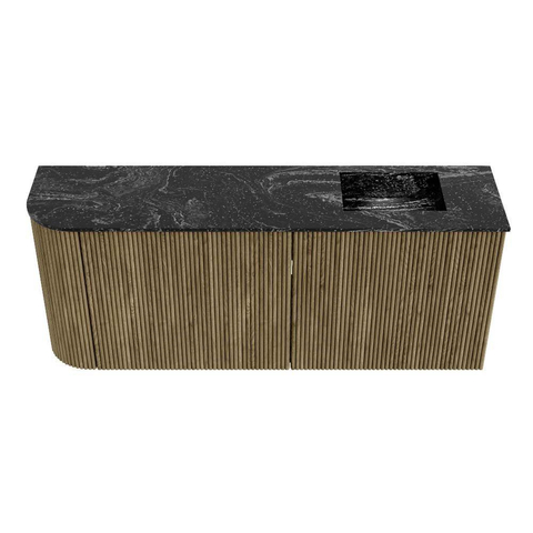 Mondiaz JOYA-DLUX 101.6cm toiletmeubel - ronding links kleur Dusk - Wastafel FAYE positie Rechts Zonder kraangat kleur Lava. SW1423322