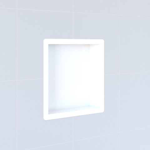 Fortifura Galeria luxe inbouwnis - 30x30x10cm - met flens - mat wit SW641733