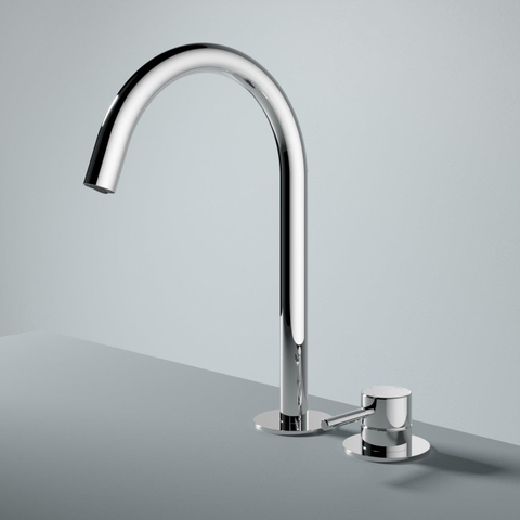 Hotbath Buddy Wastafelmengkraan - 2 gats - hoog model - hoogglans chroom SW1246275