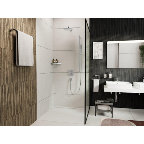 Hansgrohe Vernis Shape - douchearm wand - 24cm - voor hoofddouche - hoogglans chroom SW651636