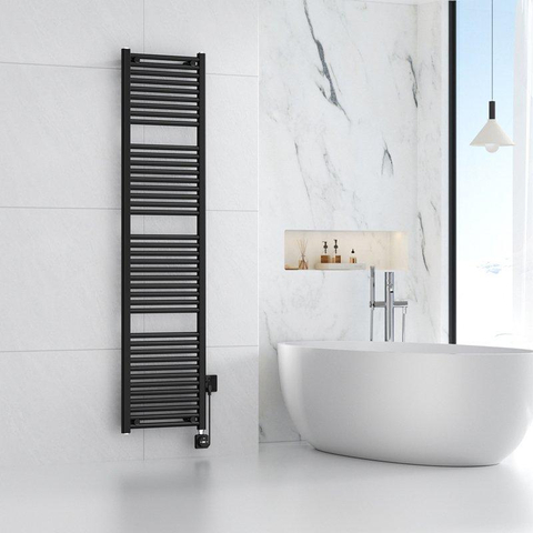 Wiesbaden Elara Elektrische radiator Smart WiFi - 181.7x45cm - mat zwart SW1119289