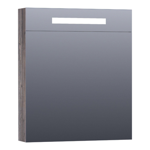BRAUER Promise Deluxe armoire de toilette – 59 x 70 x 15 cm – LED directe – ouverture à gauche – Driftwood SW499519