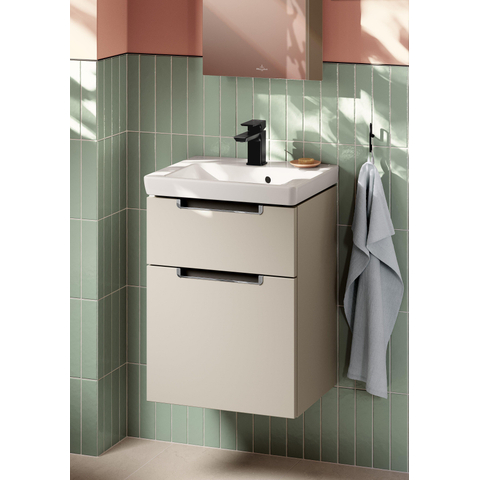 Villeroy & Boch Subway 2.0 meubelfontein - 45x37cm - met kraangat - met overloop - White Alpine (glans wit) GA50179