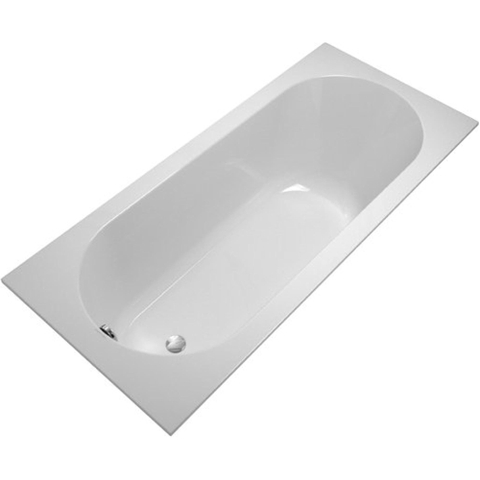 Villeroy & Boch Oberon kunststof bad quaryl rechthoekig - 170x75x45cm - inclusief poten - Stone White (mat wit) SW453671