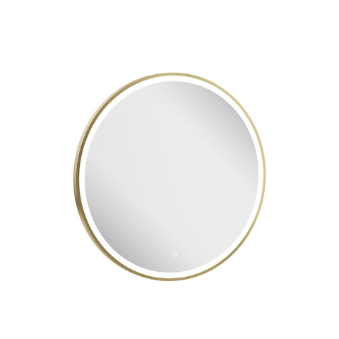 Crosswater Infinity spiegel – Ø70 cm – directe LED rondom – Messing geborsteld (goud) SW1026402