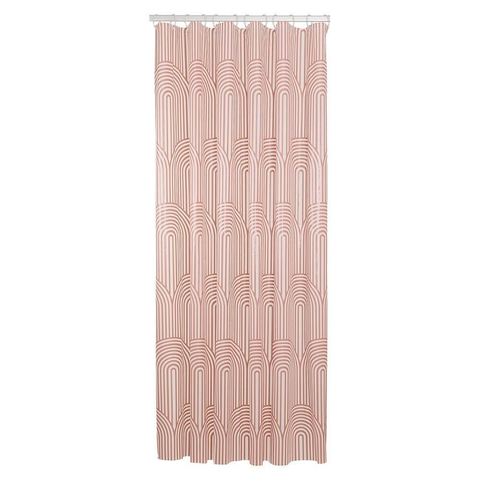 Sealskin Brave Rideau de douche 180x200 cm PEVA Rose foncé / Blanc SW699497