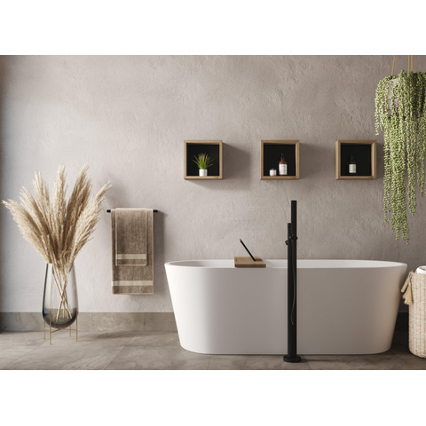Looox Cool baignoire autoportante - 170x80x58.5cm - acrylique blanc brillant SW730668