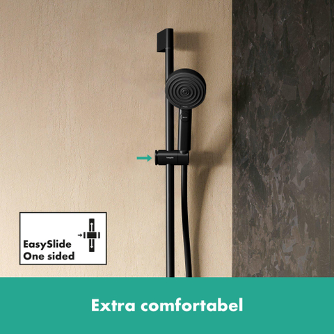 Hansgrohe Unica Douchestang - 65cm - isiflex - doucheslang - 160cm - mat zwart SW918192