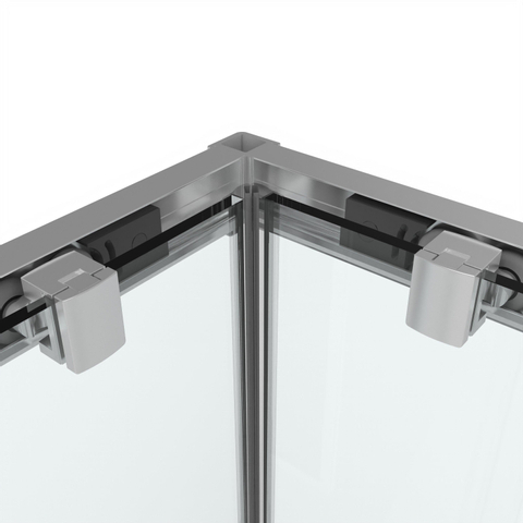 Marenza Casus Douchecabine - 80x80x200cm - hoekinstap - helder glas - profiel - chroom SW773916