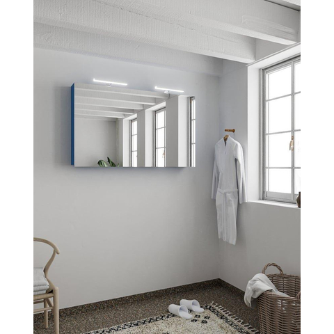 Mondiaz CUBB spiegelkast – 120x70x18 cm – 2 deuren – Jeans (blauw) SW410799