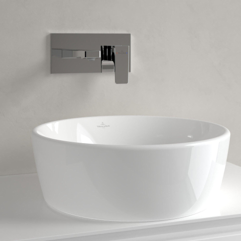 Villeroy & Boch Architectura opzetwastafel - 45x45cm - zonder kraangat - zonder overloop - White Alpine (glans wit) SW762338