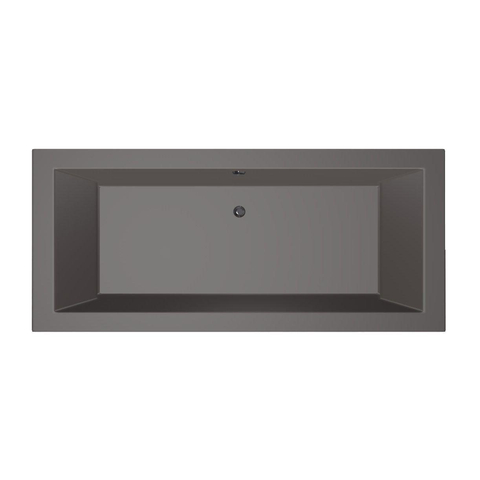 Xenz Society Baignoire duo - 180x80x53 - bonde Centrale - acrylique - anthracite SW103069