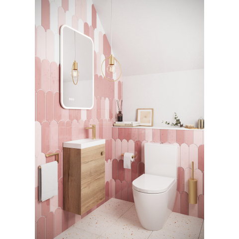 Crosswater MPRO Handdoekring - gecoat messing geborsteld (goud) SW916790