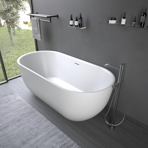 Ideavit Thalia - baignoire îlot 170 × 80 cm – acrylique blanc mat SW411972
