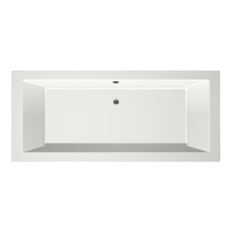 Xenz Society Baignoire duo - 170x75x53 - bonde centrale - acrylique - blanc mat SW102900