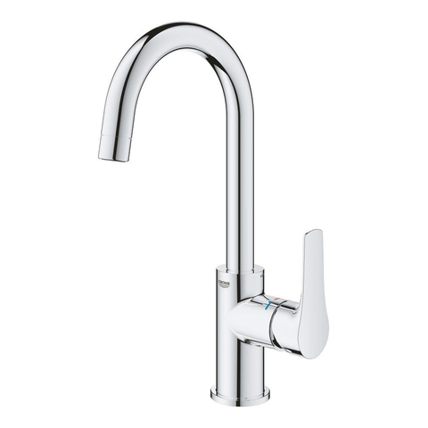 GROHE Eurosmart ensemble de robinet à économie d'eau taille l avec chaîne chrome SW654565