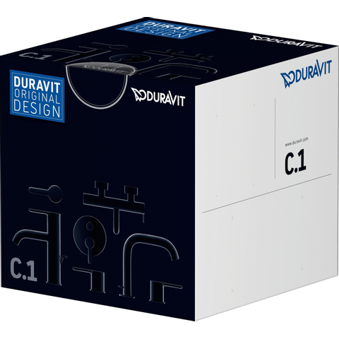 Duravit C.1 1 greeps douchemengkraan - inbouw - 170x77x170mm - hoogglans chroom SW420819