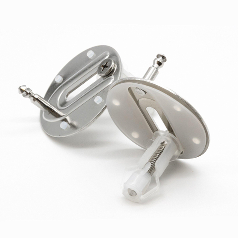 QeramiQ Dely Kit de fixation - abattant WC - chrome SW1102577