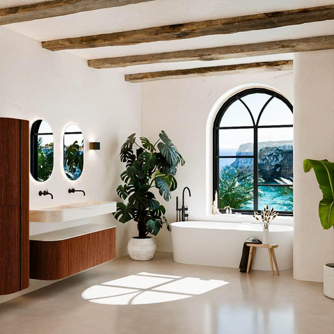 MONDIAZ THOR-DLUX 140cm meuble de salle de bains arrondi gauche + droite couleur Ruby avec 1 tiroir et 2 portes. Vasque suspendue CLOUD Double sans trou de robinet couleur Meli. SW1464399