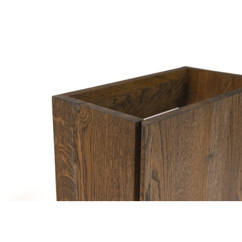 Saniclass Holz Pure meuble lave-mains - 39.4x21.5x55cm - 1 porte - Chêne charcoal SW1482338