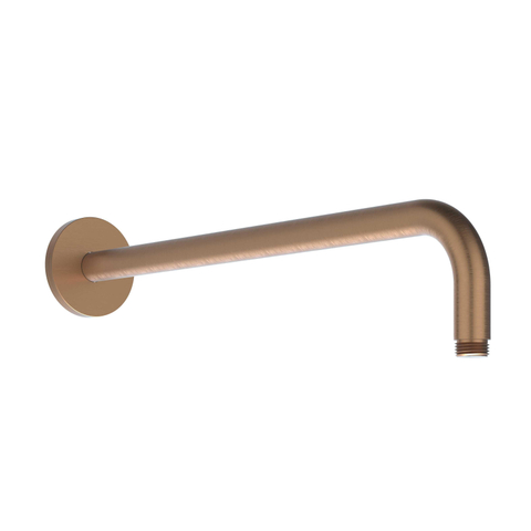 IVY Tribe Ensemble de douche pluie - encastré - symmetry - inverseur-arrêt 2 voies - bras mural 40 cm - tête de douche principale medium 30 cm - support avec sortie - flexible de douche 150 cm - douchette à main bâton - RVS316 - cuivre brossé mat PVD SW1032240