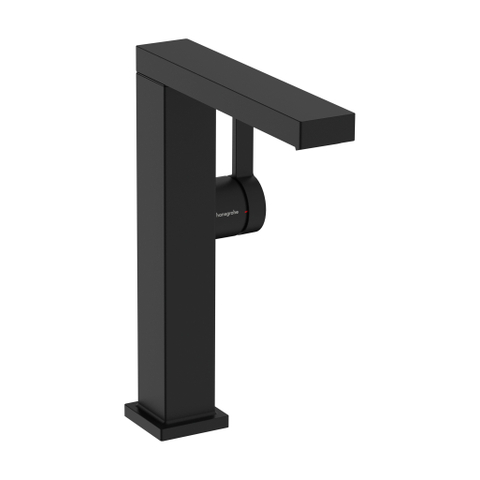 Hansgrohe Tecturis E - wastafelkraan - 1-gats - bm 240 fine coolstart m. push open m. vaste uitloopvoorsprong 19.7cm - mat zwart SW1126440