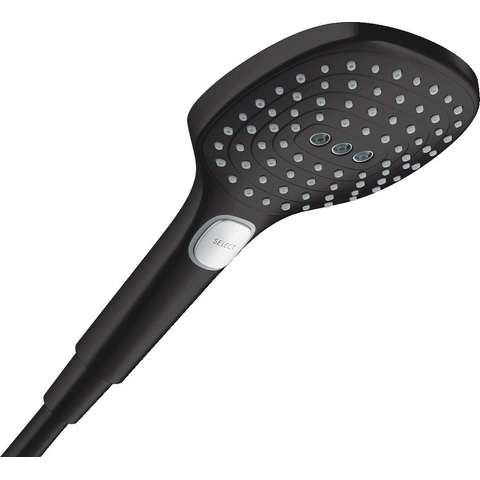 Hansgrohe Raindance Select Ensemble de douche - élément encastré - douchette - flexible de douche - pomme de douche - bras de douche - support de douchette - noir mat SW1208480