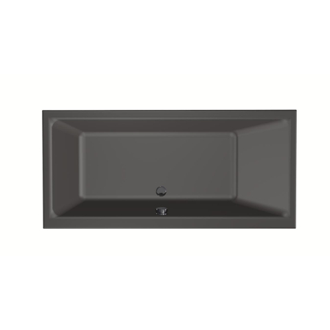 Xenz Kristal Baignoire - 160x75x48 - bonde centrale - acrylique - anthracite SW378411