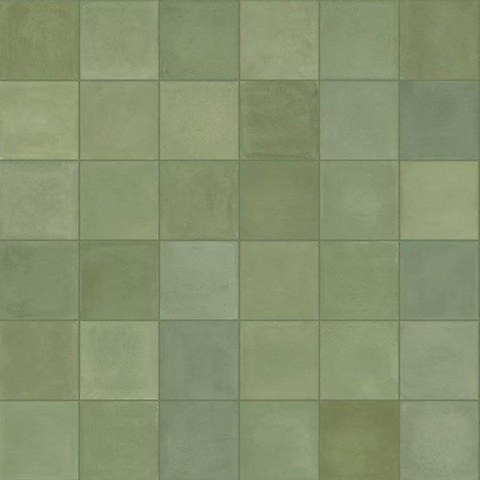ÉCHANTILLON Ceralto Profilo Design Carrelage sol et mur 10x10cm 10mm R9 grès cérame Verde SW915208