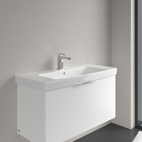 Villeroy & Boch Architectura wastafel - 100x44.5cm - 1 kraangat - met overloop CeramicPlus - White Alpine (glans wit) SW1162375