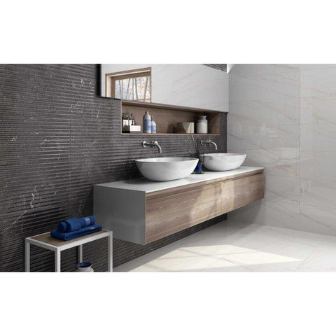 ÉCHANTILLON Ceralto Elvano Polished Carrelage sol et mur 60x60cm 9.5mm rectifié grès cérame Blanco SW976488