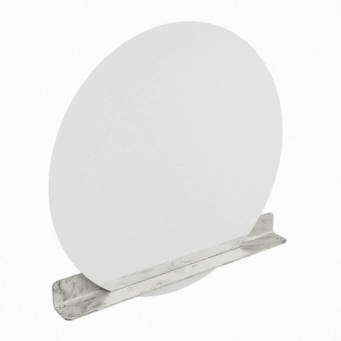 Mondiaz SPOT miroir – Ø 120 cm – avec tablette – Glace (marbre gris) SW1235640
